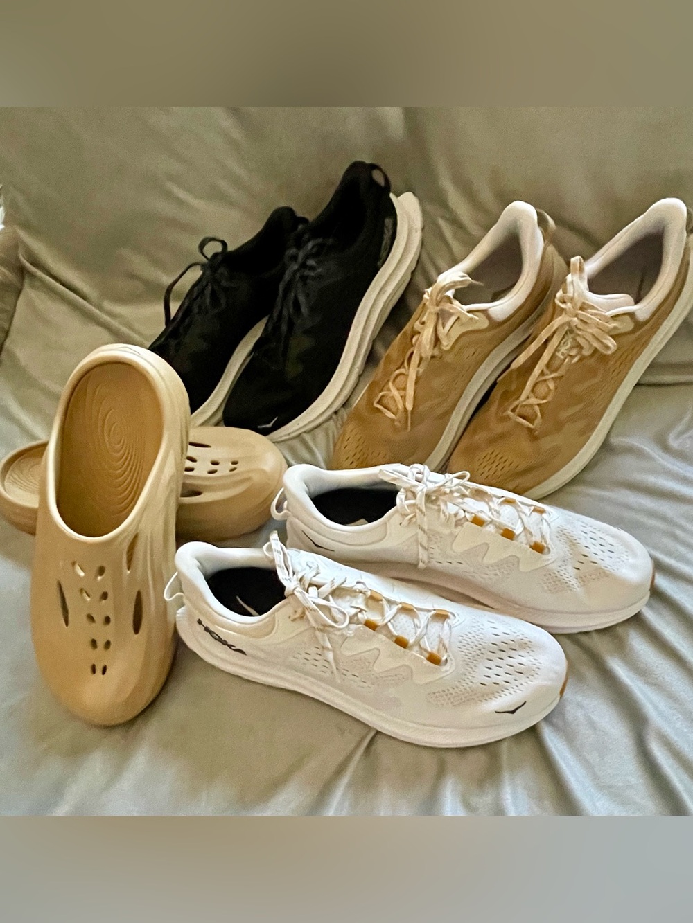 Hoka One One Men's Athletic Sneaker Bundle w/ Hoka Ora Mule